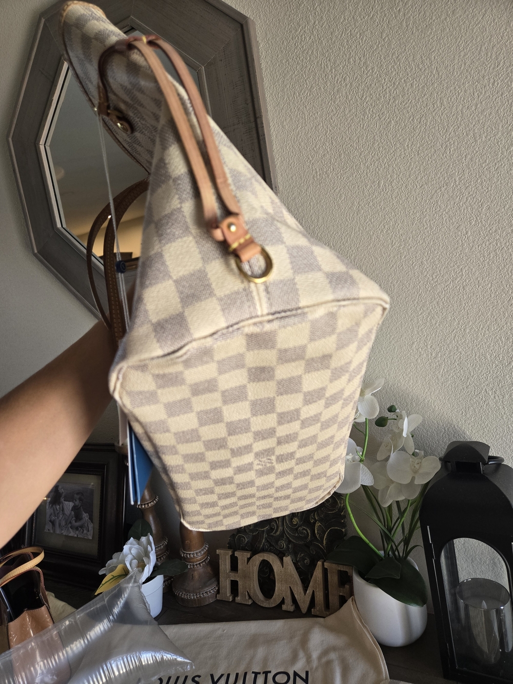 Authentic Louis Vuitton Damier Azur Neverfull MM - Picture 11 of 11